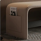 Modern Doorway Shoe-Changing Stool Shoe Cabinet Storage Two-Purpose Bedroom Simple Bedside Bench for Sitting Entryway(Coffee,Small)