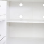 RuiSiSi 63" Tall Kitchen Pantry, Kitchen Pantry Storage Cabinet, White Freestanding Buffet Cupboards Sideboard with Doors & Shelves, Buffet Storage Cabinet for Kitchen Living Room Dinning Room