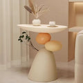 Multifunctional Resin Side Table, Distinctive End Table, Good Luck Coffee Table, Sofa Centre Table, Furniture for Living Room Decorations(White)