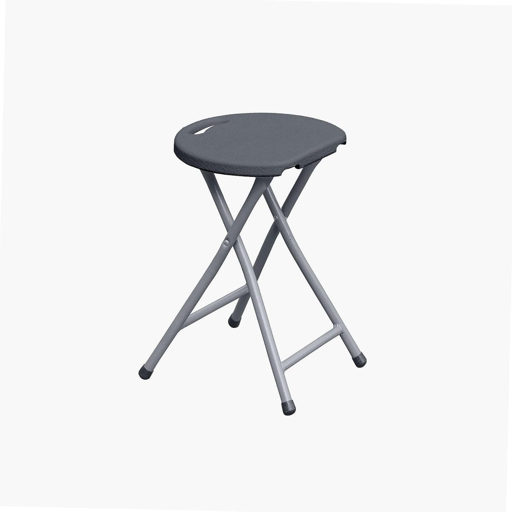 WERKA PRO Grey Folding Stool Height 46 cm