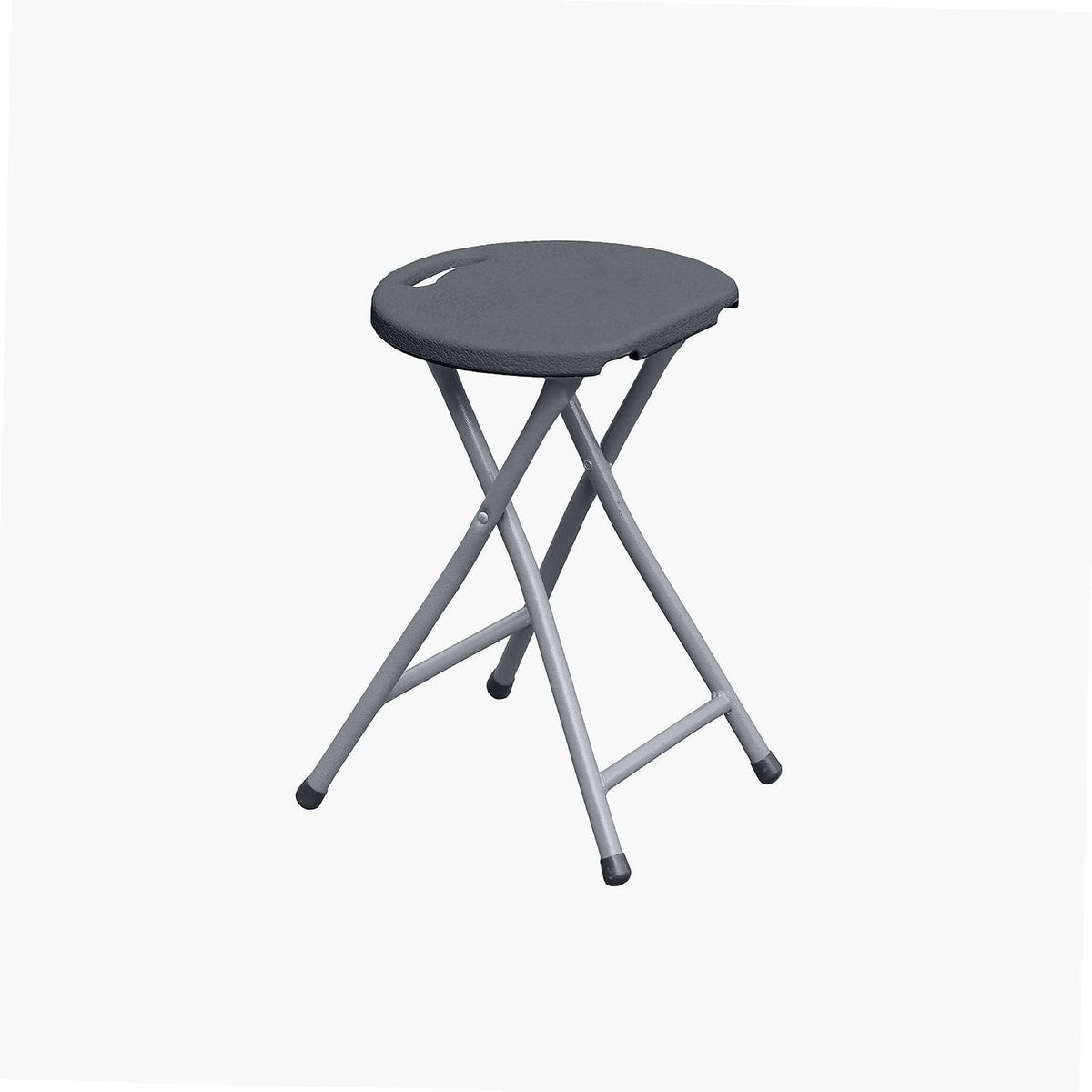 WERKA PRO Grey Folding Stool Height 46 cm