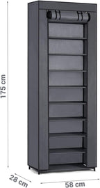 Wardrobe, graphite, 28 x 58 x 175 cm