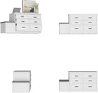 Armoire Bedroom Wardrobe Closet Island with 12 Drawers & Flip Door, Walk in Closet Island with Storage Bench, Islands Dresser for Bedroom Cloakroom White (61.9”W x 27.6”D x 32.6”H)