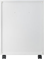 Winsome Halifax Mobile Storage Cabinet with 5 Drawers in White, Stylish & Functional Home Storage Cabinet for Filing, Kitchen Organization, Moveable Furniture for Office, Dorms, Apartments