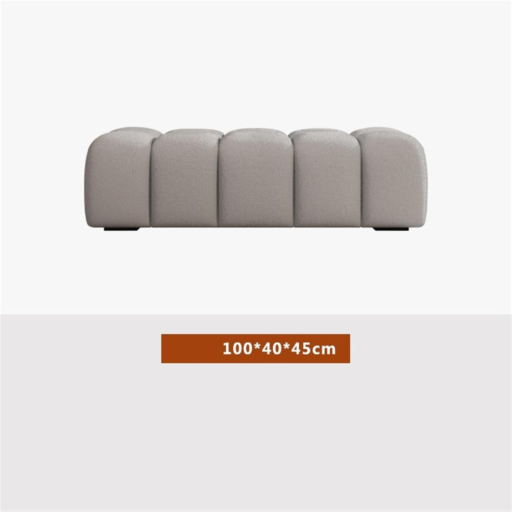 Modern Fabric Bed end Bench Long Bedroom Dressing Room Sofa Entryway(Medium)