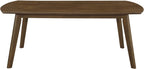 Contemporary 3-Piece Cocktail Table Set Walnut Finish Living Room Wooden Furniture