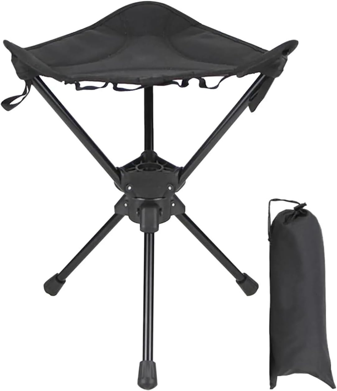 Folding Stool Swivel Slacker Chair Adjustable with Storage Bag | Folding Stool Swivel Slacker Chair Adjustable With Storage Bag Fold Up Fishing Rest For Camping BBQ Beach Garden