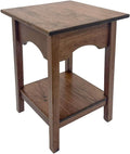 Peaceful Classics 2-Tier Side Table - Living Room Tables, Living Room Furniture, End Table and Night Stands for Bedside, Bedroom Side Table, Small End Tables with Shelf for Storage, (Special Walnut)