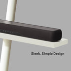 WALL 37.4" Soundbar Shelf for TV Stand Seven Stand A2 Models, Satin White | Compatible with WALL SEVEN STAND TV Stands, Creates a Floating Look for Soundbars, Remotes& Small Devices, Flexible Placement
