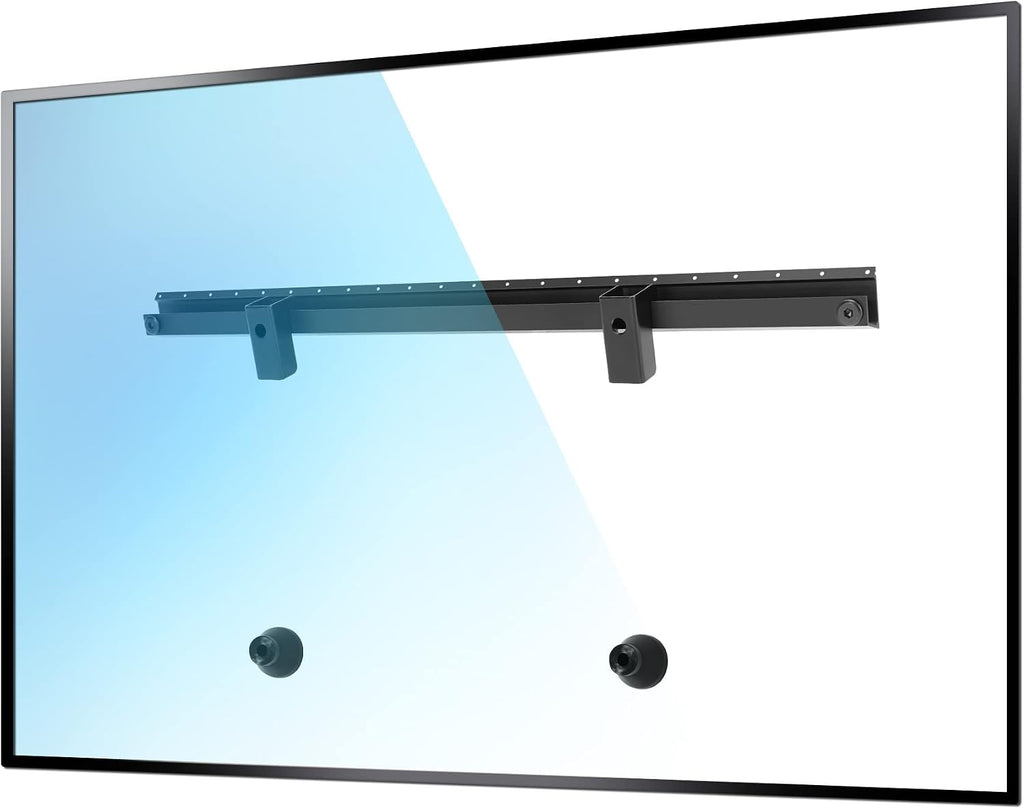 No Stud No Drill TV Wall Mount for 22-55 Inch Smart TVS up to 100lbs | Studless Drywall TV Mount, Flush Wall Mount, 1.2" Low Profile Fixed TV Bracket, Max VESA 400x400 mm, No Damage, Easy Install