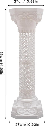 Roman Columns Wedding Column Stand Roman Pillar Plant Stand Plastic Greek Column Statue Pedestal Flower Pot Holder Decor, Elegant Decorative Column for Wedding Event Party