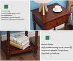 Telephone Table, American Bedside Table with Drawers,The Sofa Beside The Cabinet,Solid Wood Side Table,Living Room Flower Rack,Fish Tank Rack,Telephone Side Table