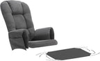 5 PCS Replacement Cushions for Glider Rockers - Thickened Non-Slip Cushions Set with Ottoman Cover & Storage Pocket, Washable & Supportive for Ultimate Comfort