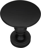 Monarch Specialties I 4162 Accent Table, 25" H, Indoor Or Outdoor, Bedroom, End, Living Room, Nightstand, Round, Side Table, Black, Transitional