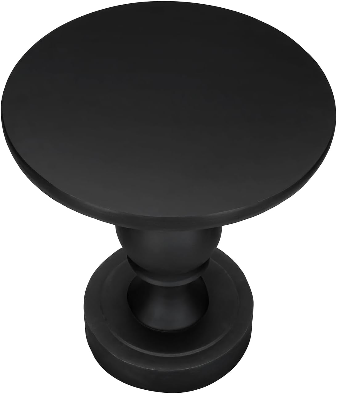 Monarch Specialties I 4162 Accent Table, 25" H, Indoor Or Outdoor, Bedroom, End, Living Room, Nightstand, Round, Side Table, Black, Transitional
