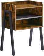 Bedside Table Furniture with 2 Tiers Open Storage Compartment for Bedroom Living Room (Color : A, Size (A