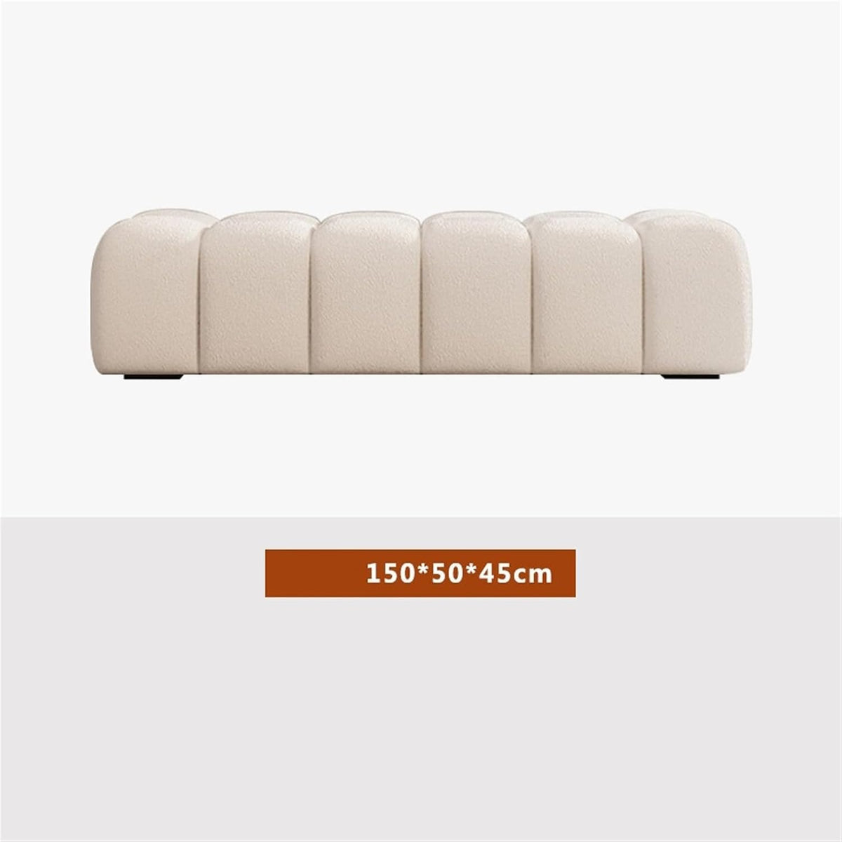 Modern Fabric Bed end Bench Long Bedroom Dressing Room Wooden Shoe Changing Entryway(XL)