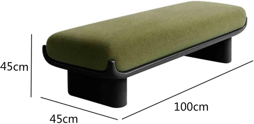 Modern Fabric Long Shoe Changing Bench for Walk-in Closet Living Room Home Use Bed end Entryway(Small)