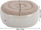 Portable Inflatable Stool for Camping and Hiking, 2-in-1 Multifunctional Inflatable Seat as Chair & Footrest, Made of Soft PVC, Compact Blow-Up Design for Travel, Office, Garden