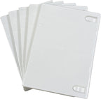 10 Pack Maxtek Standard 14mm White Single Disc CD & DVD Cases with Outer Clear Artwork Insert Sleeve. Compatible for Nintendo Wii Discs.