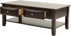 Espresso Finish 4pc Occasional Table Set with Antique Black, Espresso | Listed product dimensions are 47 x 16 x 30 in