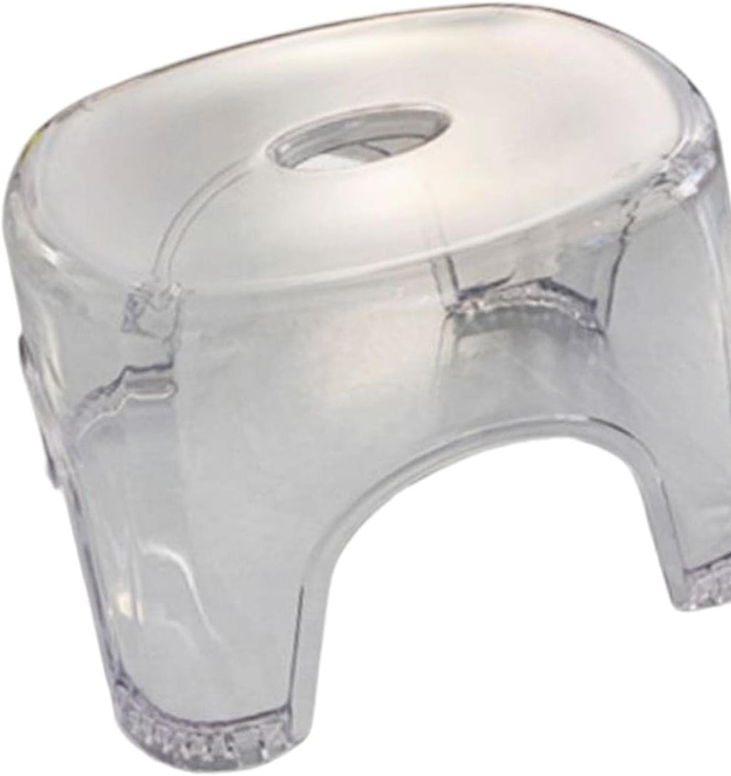 Acrylic Stool Shoe Changing Stool Portable 21cm Height Stable