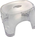 Acrylic Stool Shoe Changing Stool Portable 21cm Height Stable