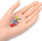 100pcs Adabele Grade A Suncatcher Crystal Rhinestone Pave Loose Beads 8mm Jet Black Polymer Clay Disco Ball Spacers Compatible with Shamballa All Craft Jewelry Making DB8-23