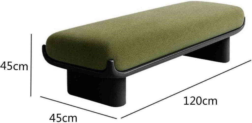 Modern Fabric Long Shoe Changing Bench for Walk-in Closet Living Room Home Use Bed end Entryway(Medium)