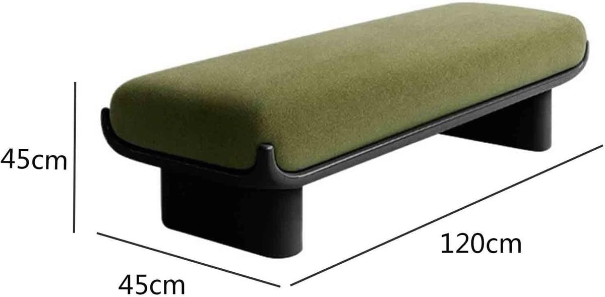 Modern Fabric Long Shoe Changing Bench for Walk-in Closet Living Room Home Use Bed end Entryway(Medium)