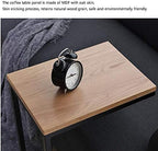 Telephone Table, C-Shaped Sofa Side Table,Nightstand,Living Room Telephone Tables,Coffee Laptop (Color:Wood,Size:15.7411.8123.62in)