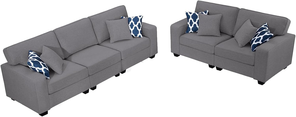 Legend Vansen Modular Sectional Sofa L Shaped Couch with Ottoman Modern Reversible Corner Sectional Couch for Living Room