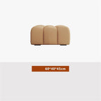 Modern Fabric Bed end Bench Long Bedroom Tatami Mat Dressing Room Sofa Wooden Shoe Changing Stool Entryway(XS)