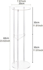 Clear Acrylic Side Table, NightStand, Modern Small Drink Side Table Furniture for Home Bedroom Bedside Living Room Hallway