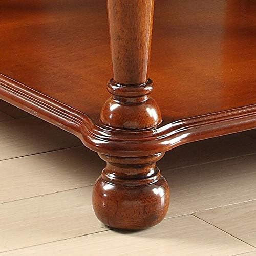 Telephone Table, Living Room Solid Wood Sofa Side Table,American Telephone Side Table,European Style Simple Retro Tea Table,Bedside Table with Drawers (