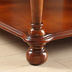 Telephone Table, Living Room Solid Wood Sofa Side Table,American Telephone Side Table,European Style Simple Retro Tea Table,Bedside Table with Drawers (Color:Chestnut,Siz