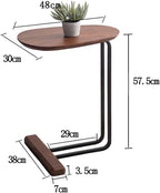 Side Table Solid Wood Side Table Bedside Table/Sofa Table Telephone Table Can Be Used for Bed Sofa Reading Brown