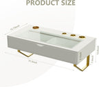 Floating Makeup Vanity Table, 31 inch Wall Mounted Desk for Bedroom, White | Floating Nightstand, Dressing Table with Drawer, Writing Desk, Saves Floor Space and Keeps Items Organized