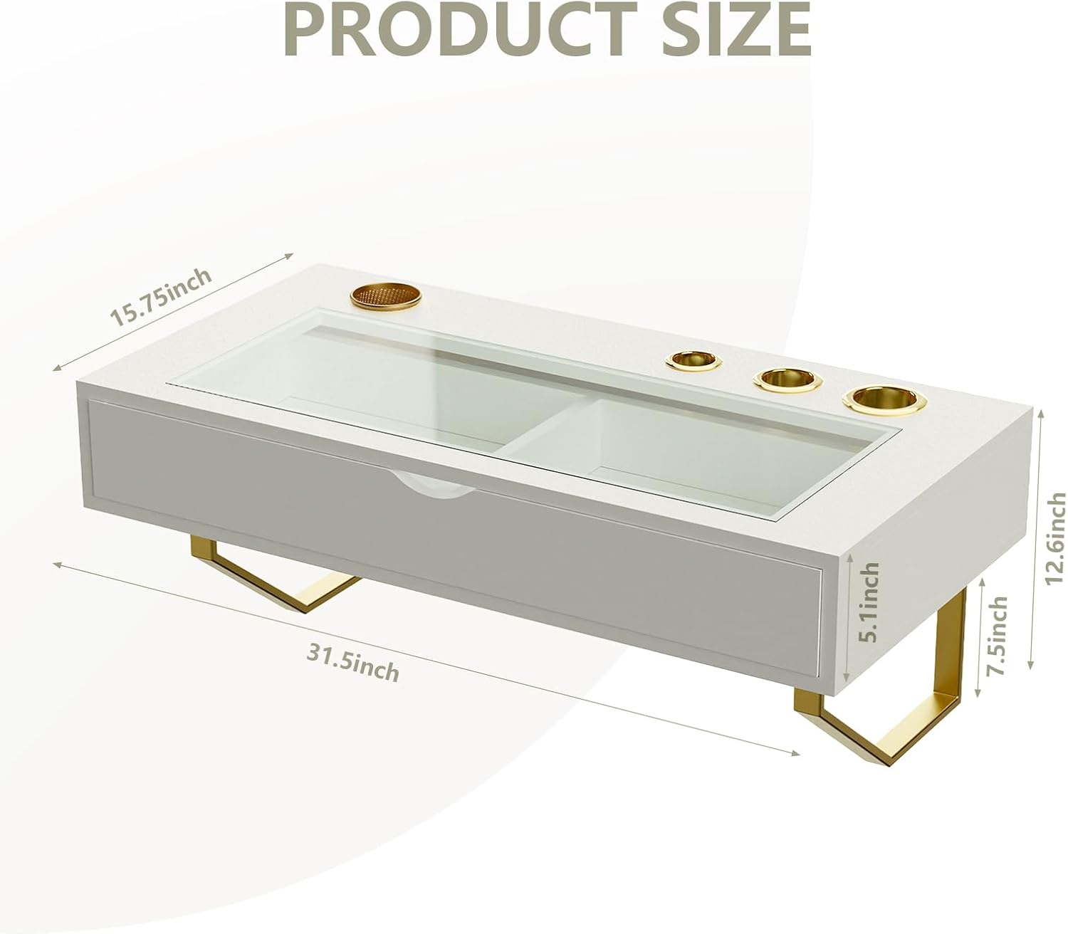Floating Makeup Vanity Table, 31 inch Wall Mounted Desk for Bedroom, White | Floating Nightstand, Dressing Table with Drawer, Writing Desk, Saves Floor Space and Keeps Items Organized