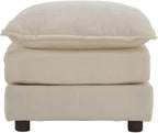 Fabric Ottomans Footrest to Combine with 2 Seater Sofa, 3 Seater Sofa and 4 Seater Sofa, Beige