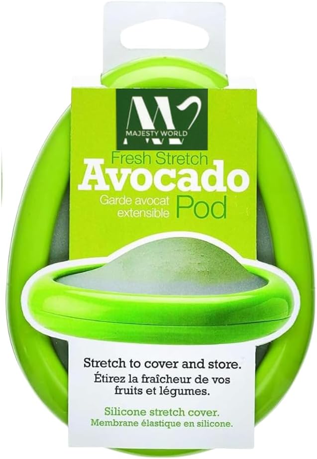 Avocado Saver and Holder - Reusable Storage Containers for Fridge - Avocado Pods, Avocado Keeper, Veggie Savers – Silicone Food Saver for Half Cut Avocados