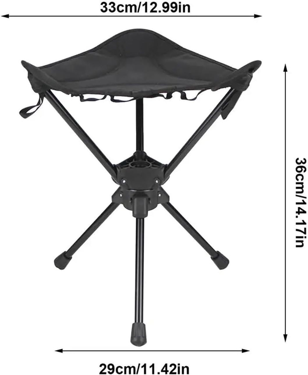 Folding Stool Swivel Slacker Chair Adjustable with Storage Bag | Folding Stool Swivel Slacker Chair Adjustable With Storage Bag Fold Up Fishing Rest For Camping BBQ Beach Garden