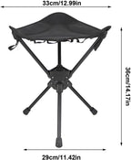 Folding Stool Swivel Slacker Chair Adjustable with Storage Bag | Folding Stool Swivel Slacker Chair Adjustable With Storage Bag Fold Up Fishing Rest For Camping BBQ Beach Garden