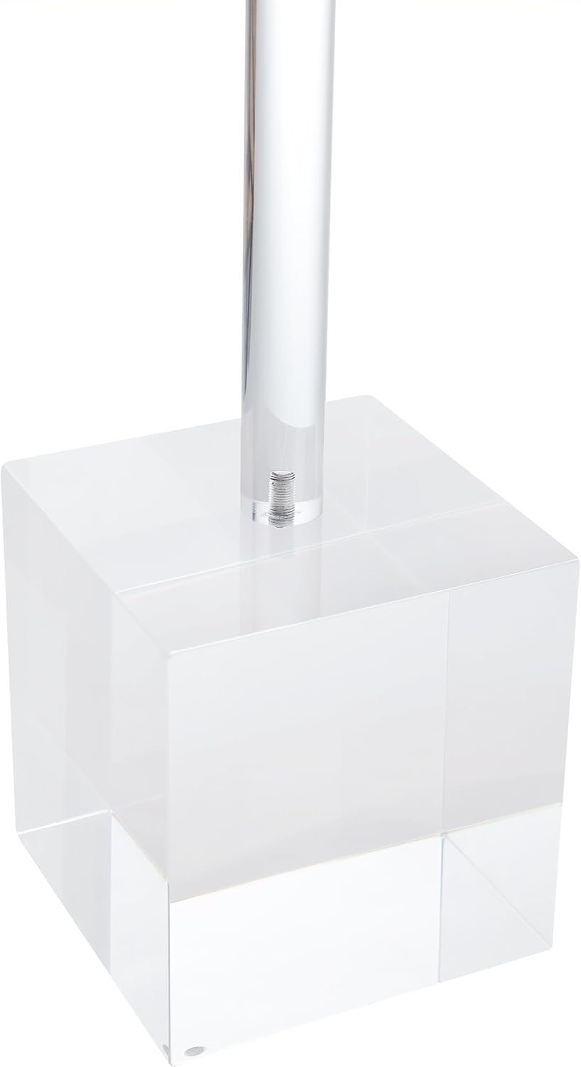 Clear Acrylic End Table,Side Table,Clear,for Livingroom,13.5 x 13.5 inch, 23 inch High