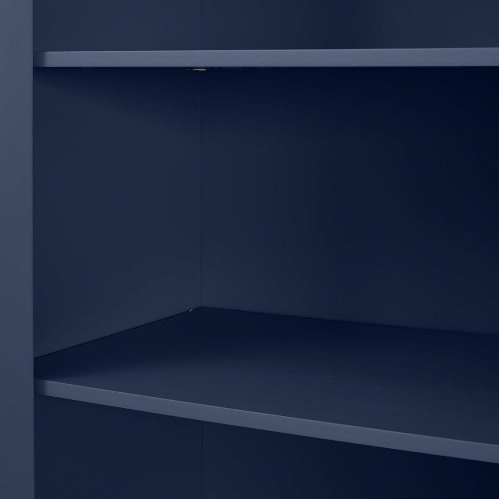 Crosley Furniture Savannah Tall Pantry Storage Cabinet with Shelves, Kitchen, Dining, or Laundry Room, Navy