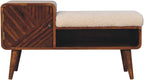 Furniture Solid Wood Boucle Carved Chestnut Telephone Table