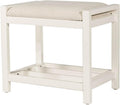 Hillsdale Furniture Amelia, White Vanity Stool