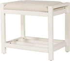 Hillsdale Furniture Amelia, White Vanity Stool