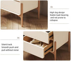Modern Two-Drawer Bedside Table Free Installation Boudoir Storage Cabinet Stylish and Practical Bedside Storage All Occasion(Brown,40 cm)