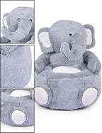 60Cm Large Soft Plush Cushion Or Rocking Chair, Couch For Use For 1-5 year (Elepnt Large Sofa),Grey